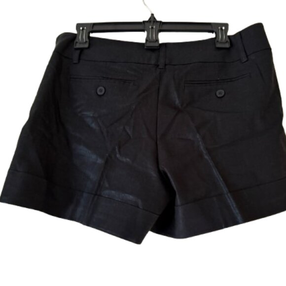 New York & Co Black Linen Shorts - 10 - Picture 1 of 5